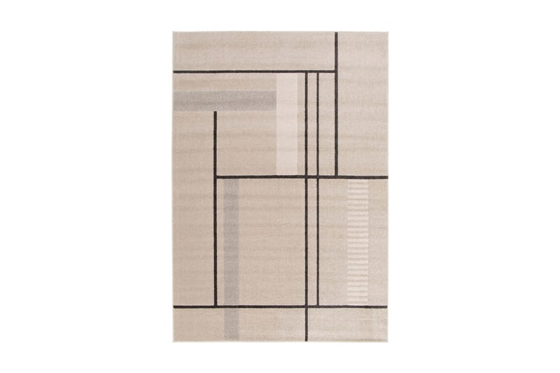 Florence Square Wiltontæppe Rektangulær 160x230 cm - Hør - Wiltontæpper - Mønstrede tæpper