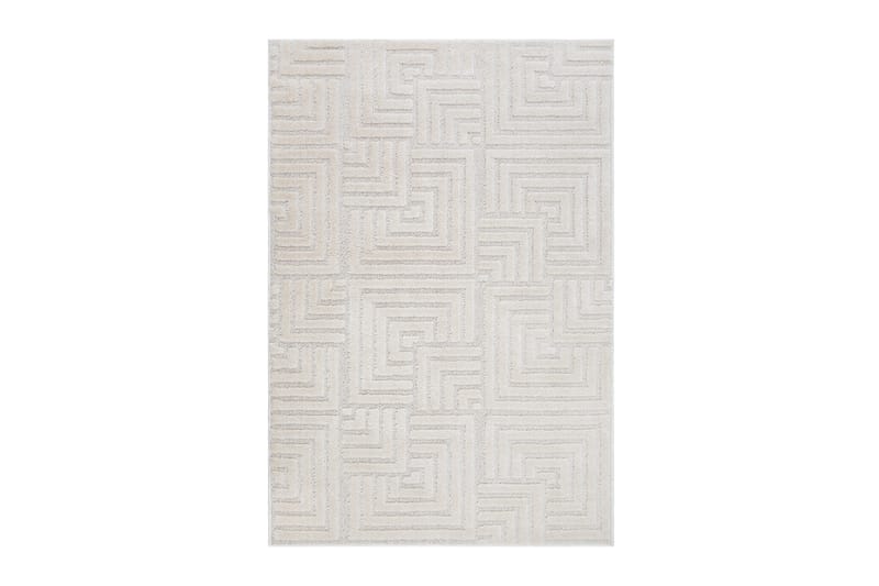 Rinke Wiltontæppe 280x380 cm Rektangulær - Hvid - Wiltontæpper - Mønstrede tæpper