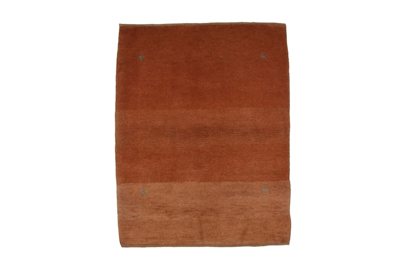 Håndknyttet Gabbeh Shiraz Uld Orange 88x115cm - Håndv�ævede tæpper - Orientalske tæpper - Persisk tæppe