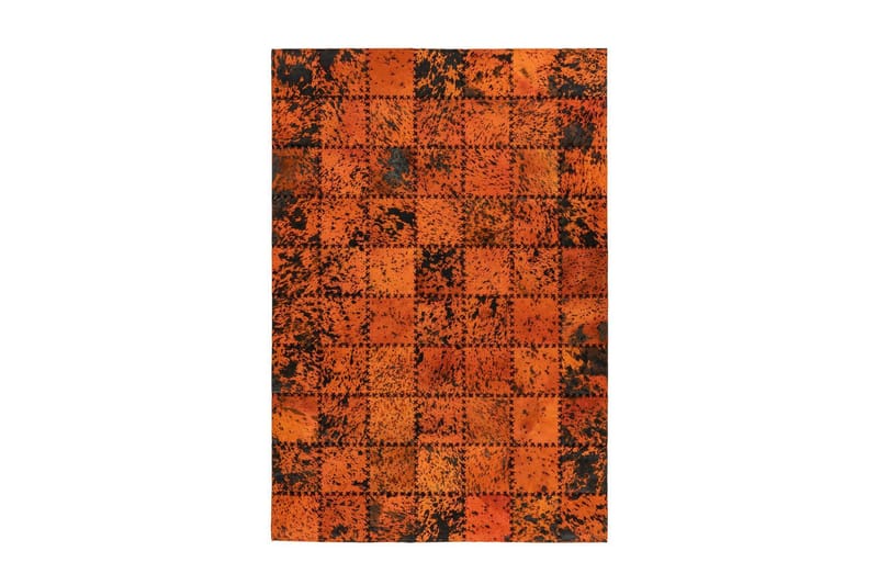 Dulvabier Fohav Tæppe 120x170 cm Orange/Læder - D-Sign - Tæpper - Store tæpper