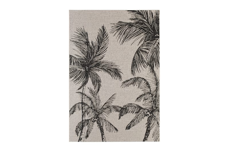 Bahamas Palm Udendørsmåtte 200x290 cm - Charcoal - Udendørs tæpper