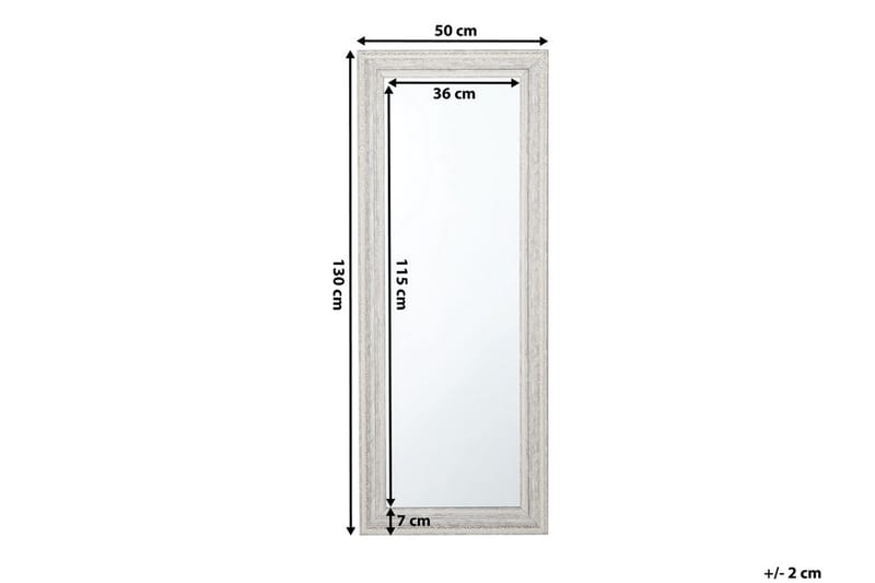 Tillid spejl 50 cm - Beige - Vægspejl - Helkropsspejl - Entréspejl