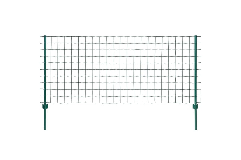 eurohegn 20 x 1,5 m stål grøn - Grøn - Hus & renovering - Indsynsbeskyttelse & indhegning - Hegn