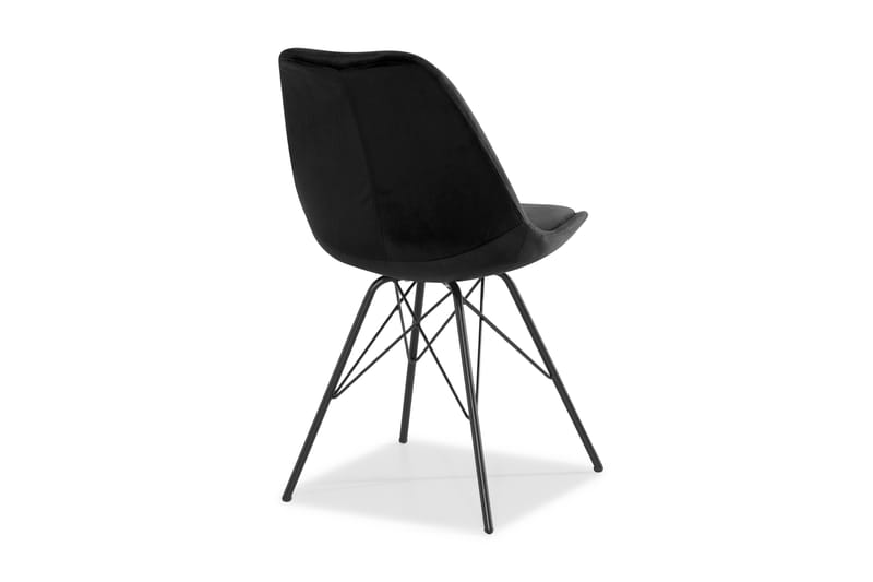 Shell Spisebordsstol Velour - Sort - Spisebordsstole & køkkenstole