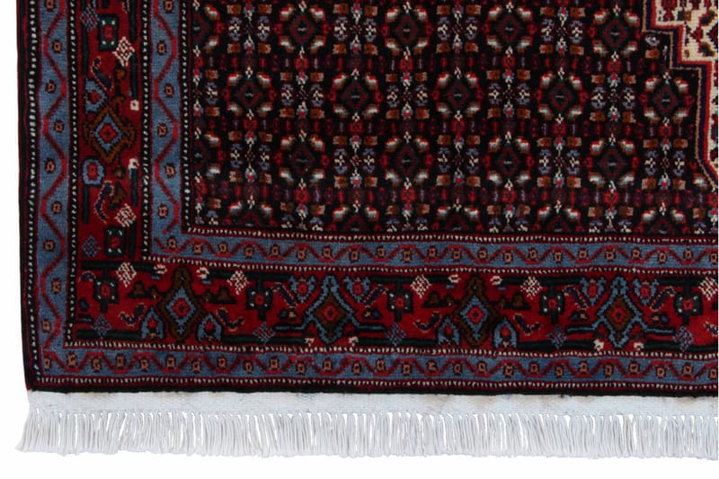 Håndknyttet Exclusive persisk dobbeltvævet tæppe 125x179 cm - Rød / Beige - Orientalske tæpper - Persisk tæppe