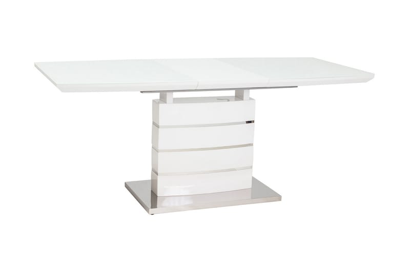 Leonaia Udvideligt Spisebord 140 cm - Glas/Hvid - Spisebord og køkkenbord