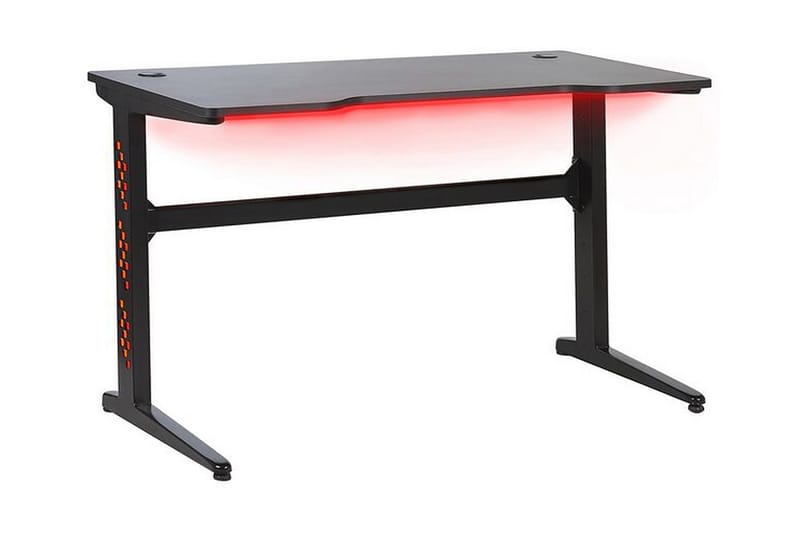 Dexteren Gamingbord 120 cm med LED-belysning - Sort - Gamingbord