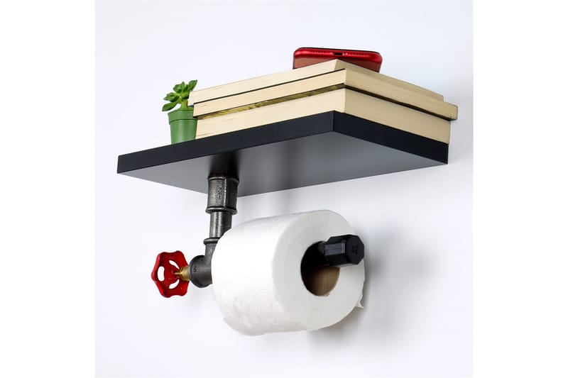 Chandina Toiletpapirholder 30x14 cm - Sort - Badeværelsestilbehør - Toiletrulleholder