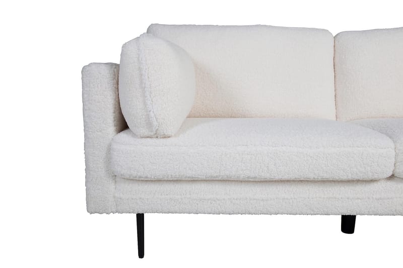 Bloom 3-Pers. sofa, teddymateriale - Hvid - 3 personers sofa