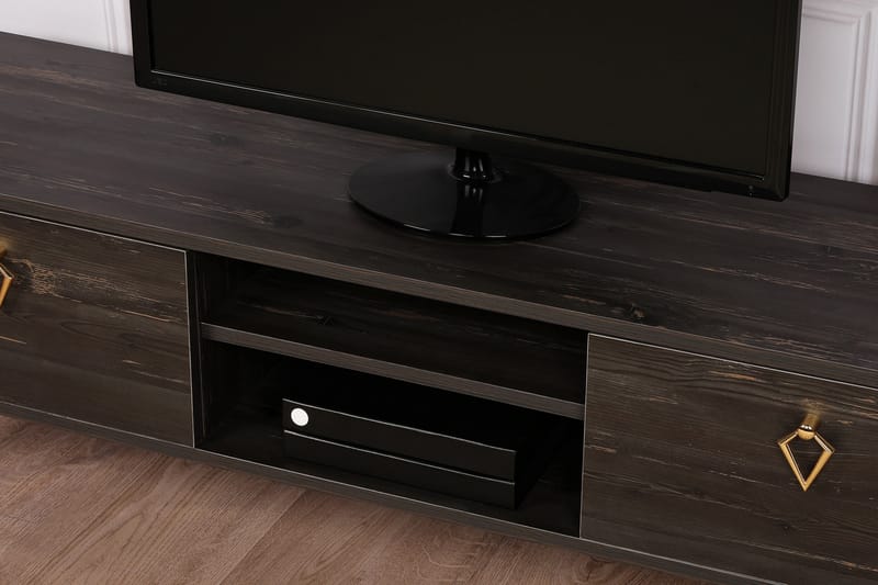 Buvillage TV-Bord 143 cm - Mørkebrun - TV-borde