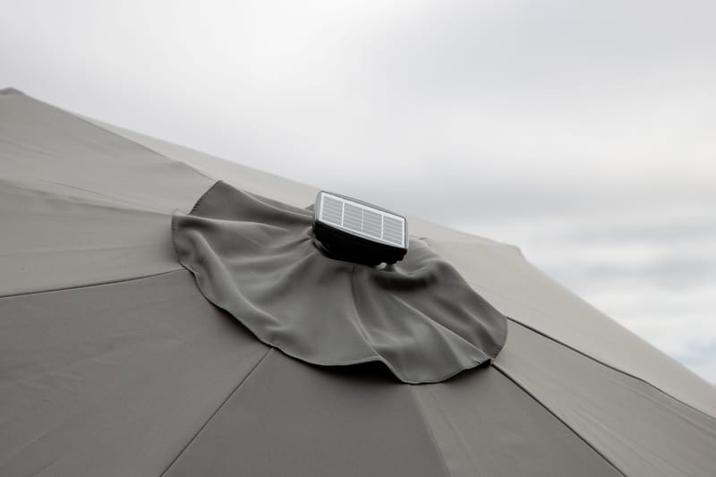 Sabal Parasol 270 cm med LED Grå - Venture Home - Parasoller