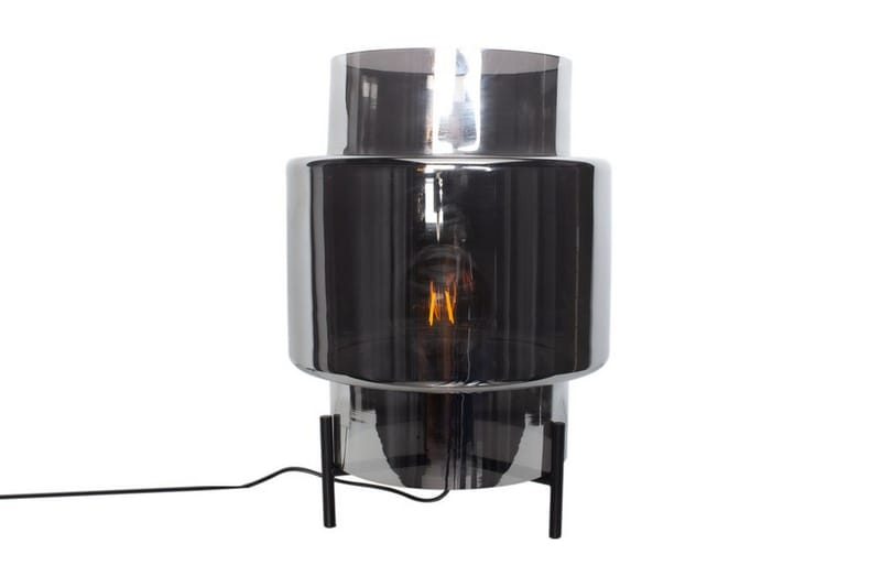 Ebbot Bordlampe 27 cm Grå - By Rydéns - Vindueslampe på fod - Soveværelse lampe - Stuelampe - Sengelampe bord - Vindueslampe - Bordlampe