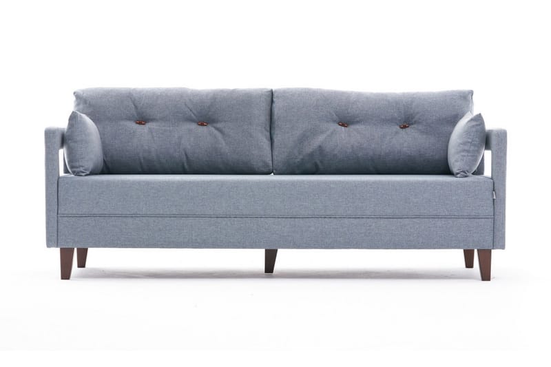 Angola Sofa 3-Pers. - Blå - 3 personers sofa