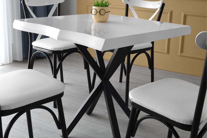 Lamal Spisebord 80 cm - Hvid - Spisebord og køkkenbord