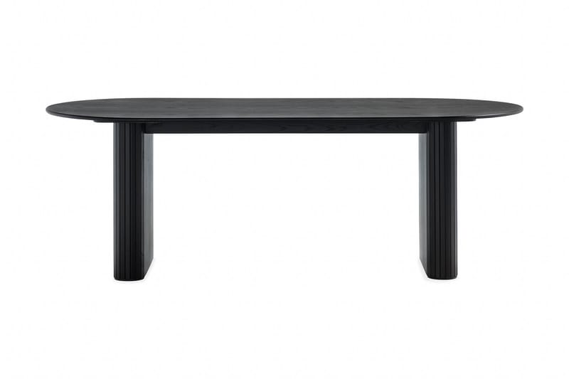 Noira Spisebord 220 cm Massiv Eg - Sort - Spisebord og køkkenbord