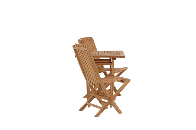 Kenya Cafesæt 70x70 cm + 2 Ghana Foldbar stol Stol - Venture Home - Altansæt - Cafesæt