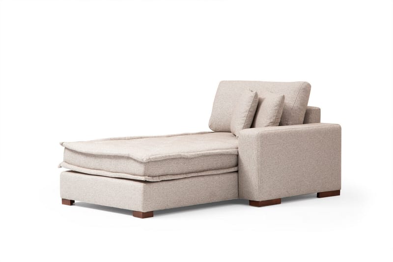 Gladfield Chaiselongsofa 3-personers - Beige - Møbler - Sofaer - Lædersofaer