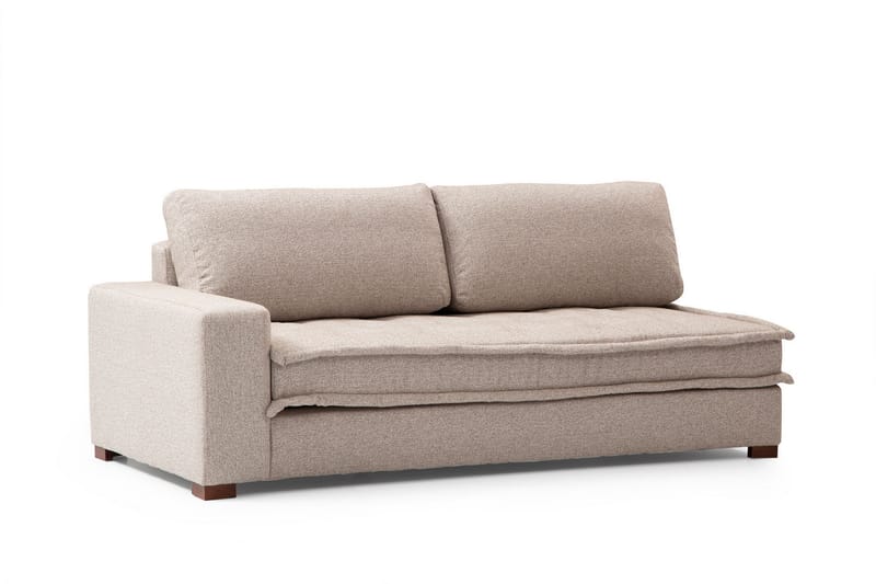 Gladfield Chaiselongsofa 3-personers - Beige - Møbler - Sofaer - Lædersofaer