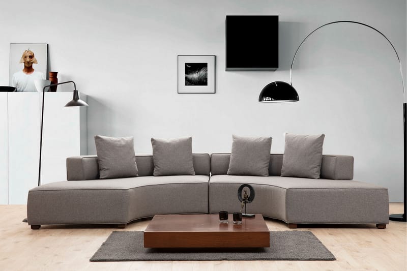 Lasalle Sofa 4-personers - Grå - Møbler - Sofaer - Hjørnesofa