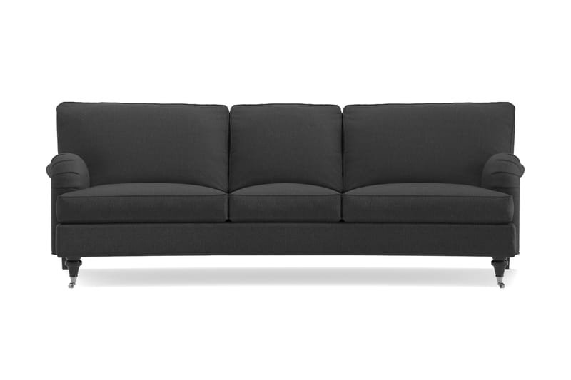 Howard Classic 3-personers Svunget Stofsofa - Mørkegrå - Møbler - Sofaer - Howard sofa