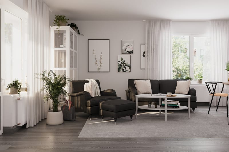 Howard Classic 3-personers Svunget Stofsofa - Mørkegrå - Møbler - Sofaer - Howard sofa
