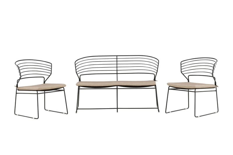 Milano Loungegruppe - Beige - Have - Udendørs miljø - Altan & terrasse - Altanmøbler