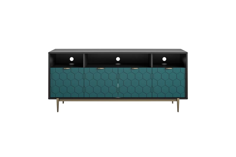 Olivia Tv-bord 151,4x51 cm Sort - CosmoLiving - Møbler - TV borde & mediemøbler - TV-borde