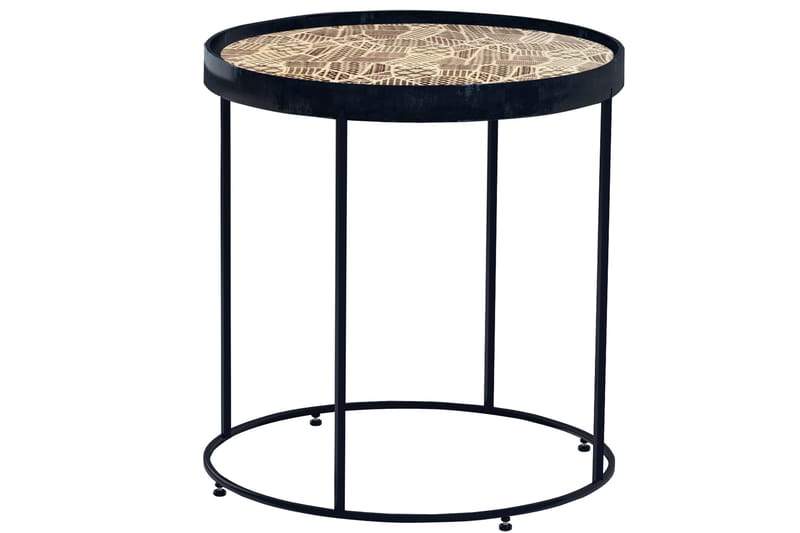 Kahori Bakbord 46x46 cm - Brun - Møbler - Borde - Aflastningsbord - Bakkebord & små borde
