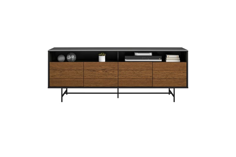 Reznor Tv-bord 157,5x49,5 cm Sort/Brun - Dorel Home - Møbler - TV borde & mediemøbler - TV-borde