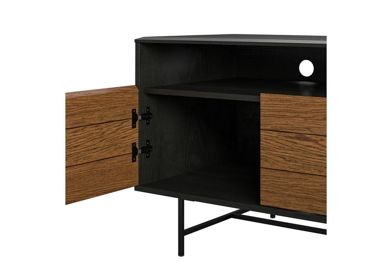 Reznor Tv-bord 157,5x49,5 cm Sort/Brun - Dorel Home - Møbler - TV borde & mediemøbler - TV-borde