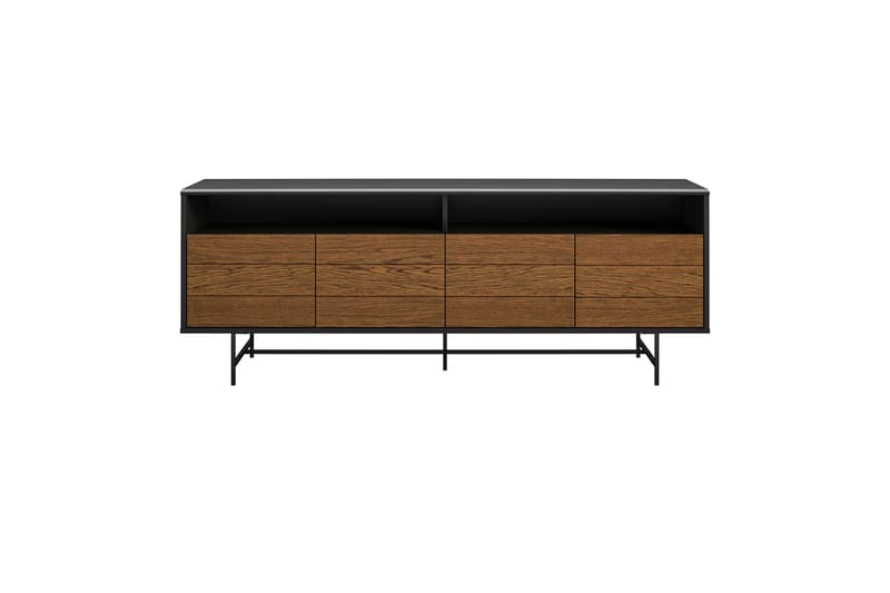 Reznor Tv-bord 157,5x49,5 cm Sort/Brun - Dorel Home - Møbler - TV borde & mediemøbler - TV-borde