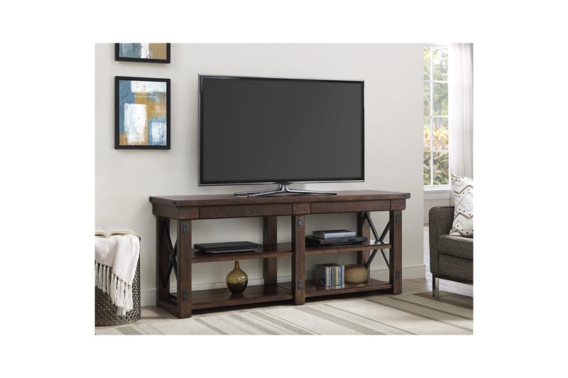 Wildwood Tv-bord 160x48 cm Mørkebrun - Dorel Home - Møbler - TV borde & mediemøbler - TV-borde