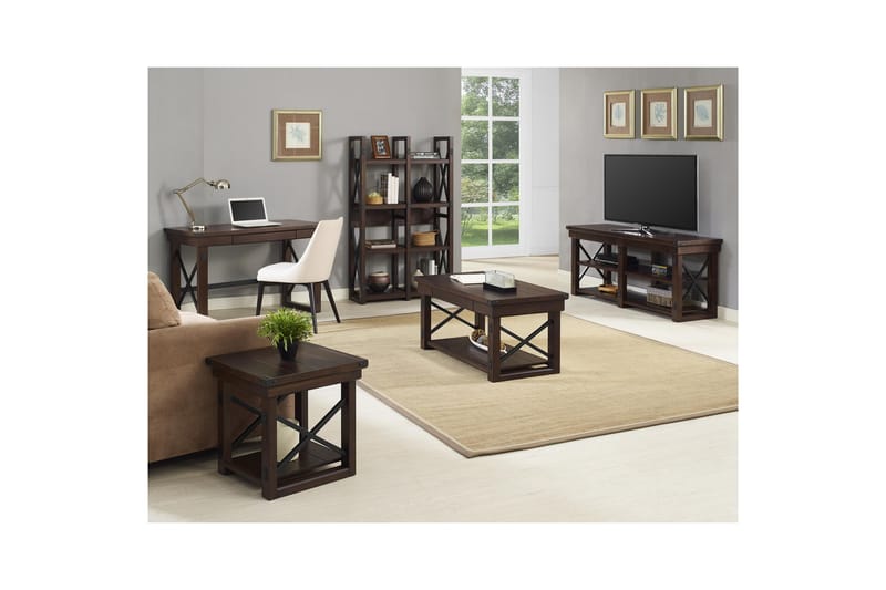 Wildwood Tv-bord 160x48 cm Mørkebrun - Dorel Home - Møbler - TV borde & mediemøbler - TV-borde