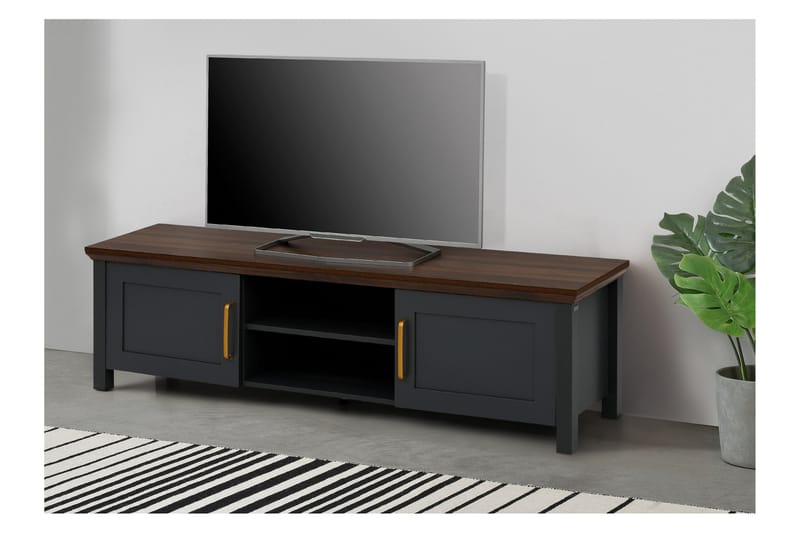 Juntolah Tv-bord 160x39 cm - Sort - Møbler - TV borde & mediemøbler - TV-borde