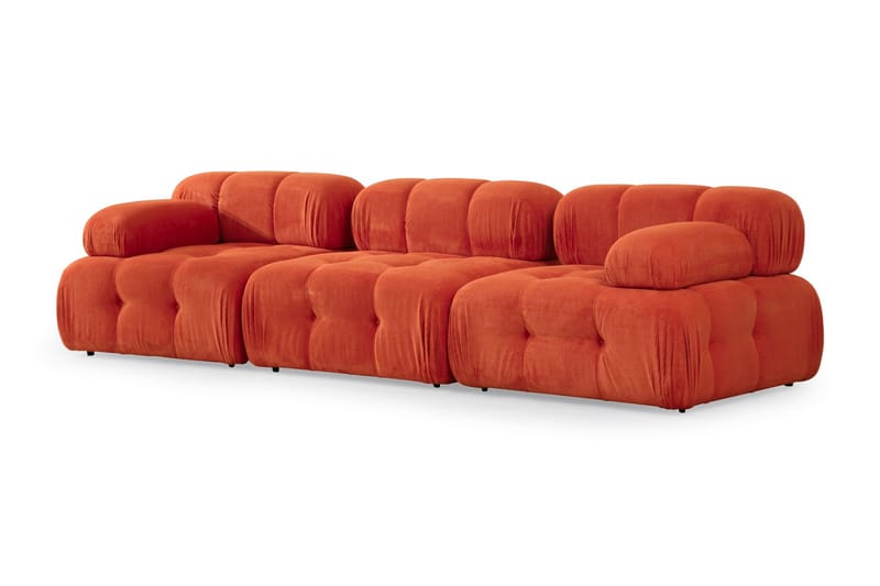 Reverto Modulsofa 3-personers - Rød - Møbler - Sofaer - Modulsofaer - Komplet modulsofa