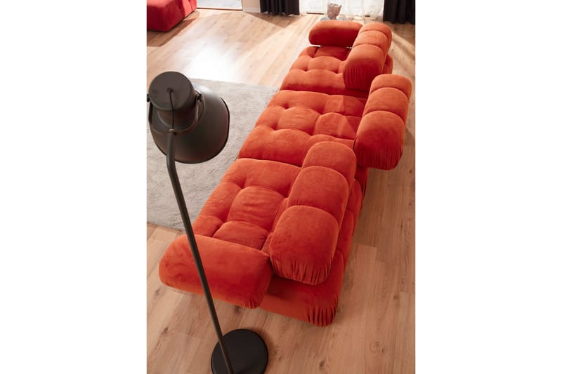 Reverto Modulsofa 3-personers - Rød - M�øbler - Sofaer - Modulsofaer - Komplet modulsofa