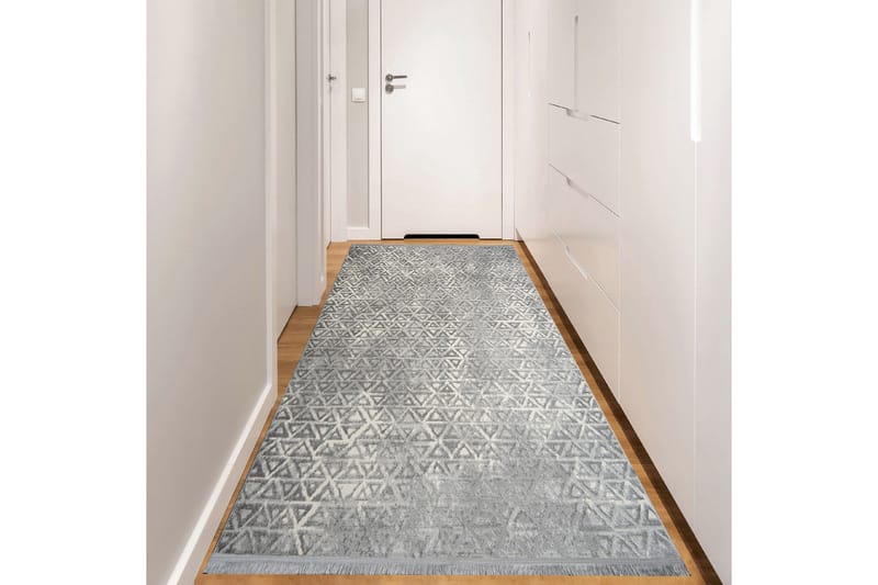 Naveena Løber 120x400 cm Rektangulær - Grå/Creme - Tekstiler - Tæpper - Hall måtte
