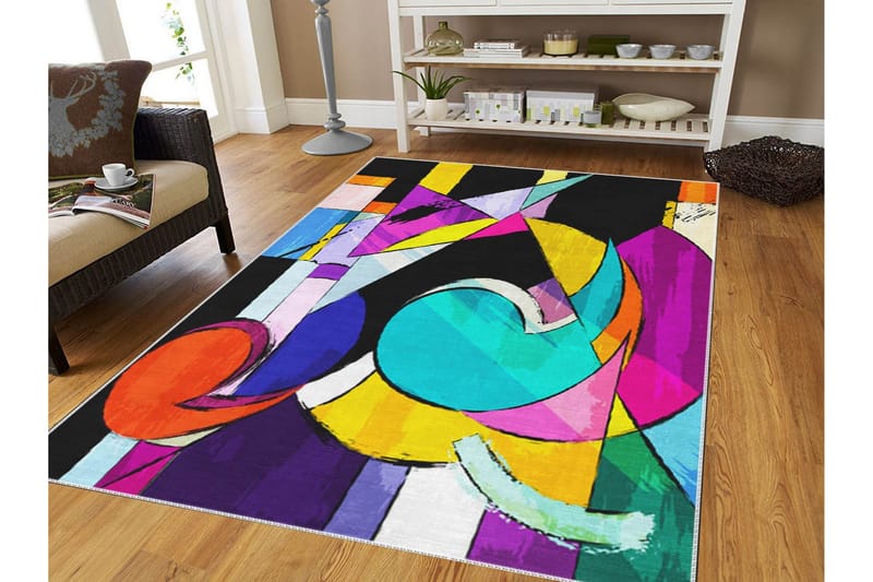 Noorjaha Wilton-tæppe 140x220 cm Rektangulært - Flerfarvet - Tekstiler - Tæpper - Moderne tæppe - Wiltontæpper