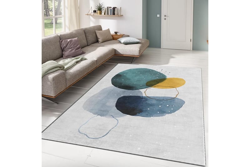 Noore Wilton-tæppe 140x220 cm Rektangulært - Flerfarvet - Tekstiler - Tæpper - Moderne tæppe - Wiltontæpper