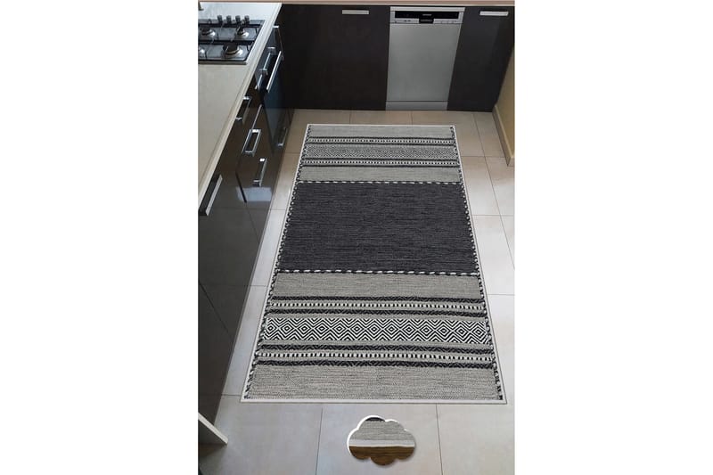 Nobutaka Wilton-tæppe 60x100 cm Rektangulær - Grå - Tekstiler - Tæpper - Moderne tæppe - Wiltontæpper