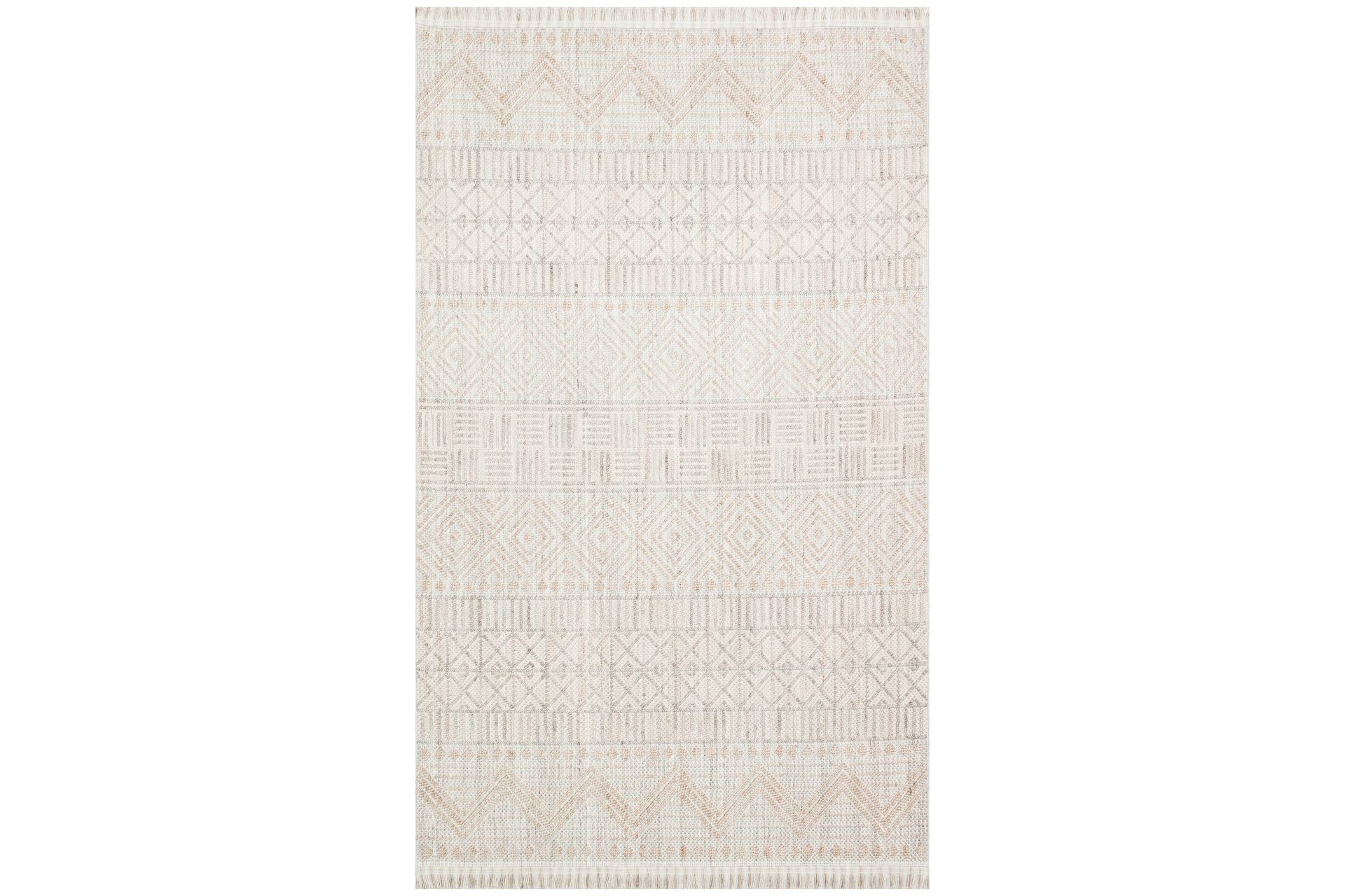 Norihide Wilton-tæppe 160x230 cm Rektangulær - Grå/Beige - Tekstiler - Tæpper - Moderne tæppe - Wiltontæpper