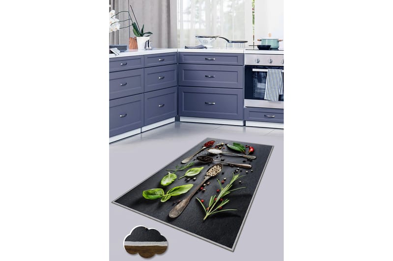 Nobunari Wilton-tæppe 60x100 cm Rektangulær - Flerfarvet - Tekstiler - Tæpper - Moderne tæppe - Wiltontæpper