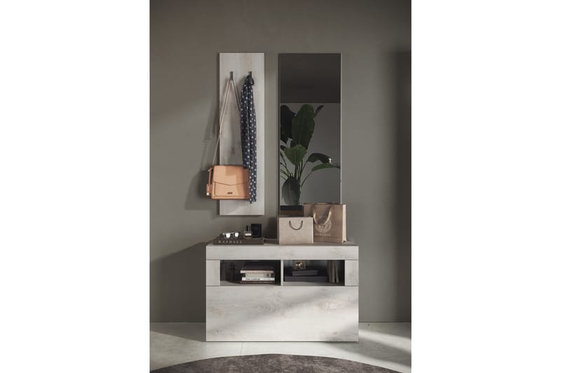 Basic Skoskab 78x116 cm - Hvid - Opbevaring - Skoopbevaring - Skoskab