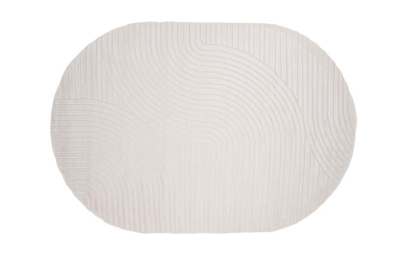 Vince Wilton tæppe 240x340 cm Oval - Hvid - Tekstiler - Tæpper - Moderne tæppe - Wiltontæpper