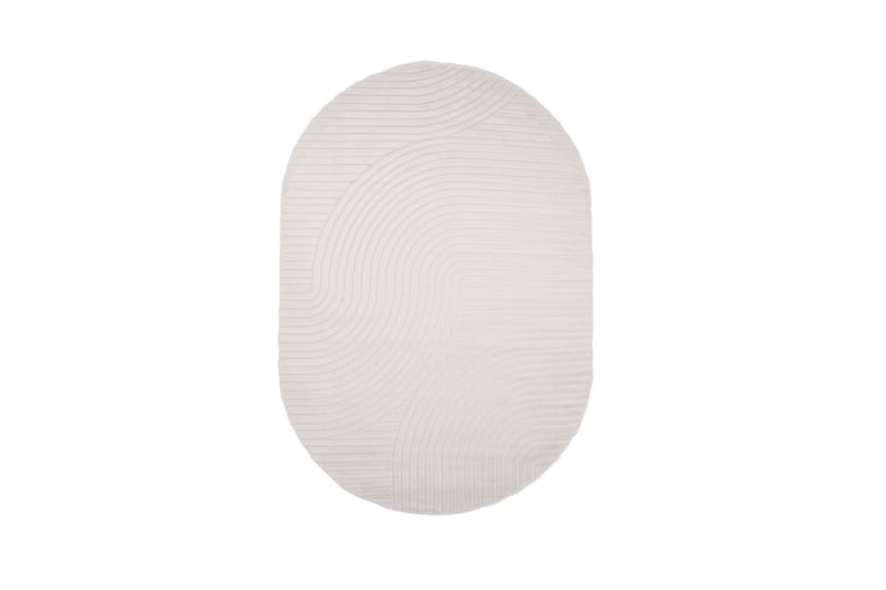 Vince Wilton tæppe 240x340 cm Oval - Hvid - Tekstiler - Tæpper - Moderne tæppe - Wiltontæpper