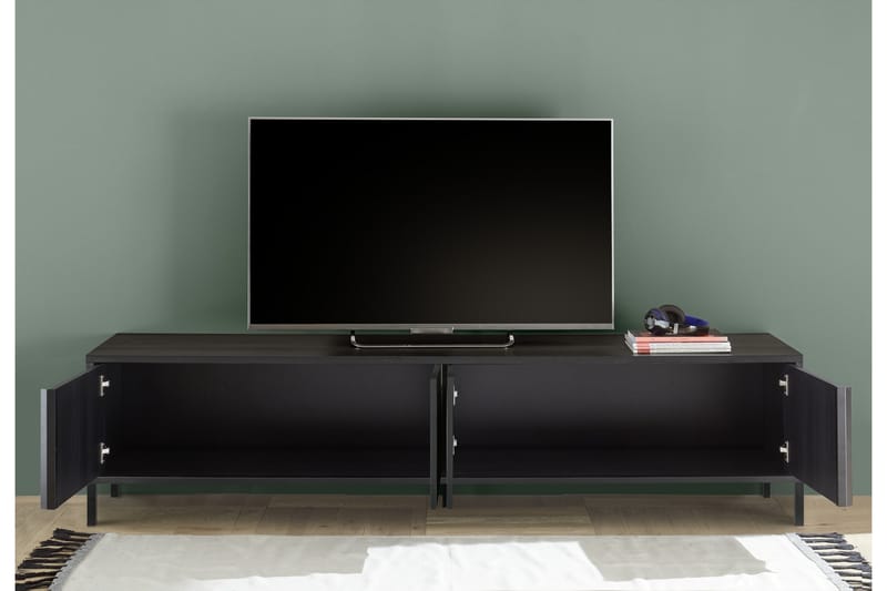 Parona Skænk 206x40 cm - Sort - Opbevaring - Opbevaringsmøbler - Skænke & sideboards
