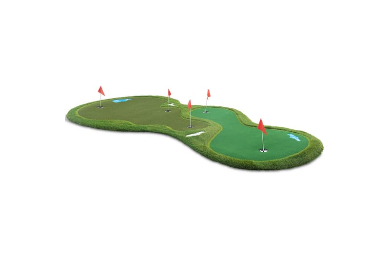 Golfmåtte Pro Dobbelt green og vandhindring 4x2 m Grøn - Lyfco - Sport & fritid - Leg & sport - Sportredskaber & sportsudstyr