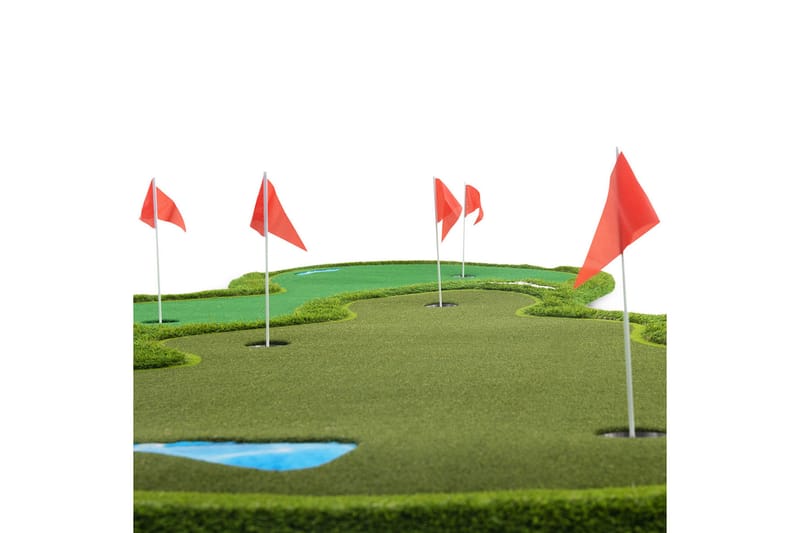 Golfmåtte Pro Dobbelt green og vandhindring 4x2 m Grøn - Lyfco - Sport & fritid - Leg & sport - Sportredskaber & sportsudstyr