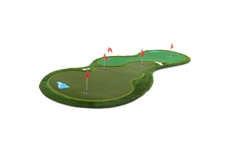Golfmåtte Pro Dobbelt green og vandhindring 4x2 m Grøn - Lyfco - Sport & fritid - Leg & sport - Sportredskaber & sportsudstyr