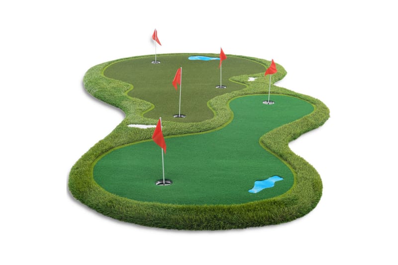 Golfmåtte Pro Dobbelt green og vandhindring 4x2 m Grøn - Lyfco - Sport & fritid - Leg & sport - Sportredskaber & sportsudstyr